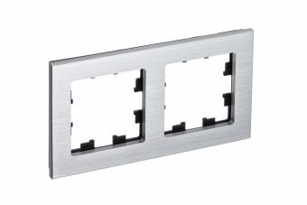 Рамка 2-я, Металл Серебро AtlasDesign Nature