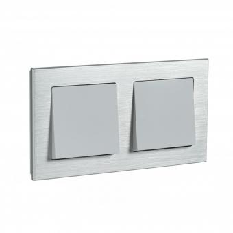 Рамка 2-я, Металл Серебро AtlasDesign Nature