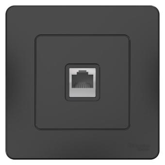 Розетка RJ11 С/У Антрацит Blanca