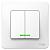 Выключатель 2-кл 10А С/У с индикатором Белый Blanca