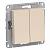 Выключатель 2-кл 10А С/У Бежевый AtlasDesign