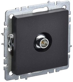 Розетка TV антенна С/У оконечная Черный Brite