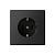 Розетка 1-м 16А С/У З/К Базальт ArtGallery