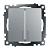 Выключатель 2-кл 10А С/У с индикатором Серебро Катрин