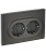 Розетка 2-м 16А С/У З/К Серый Forte&Piano