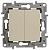 Выключатель 2-х клавишный с подсветкой, 10А, винт. клем. Слоновая кость Etika Legrand