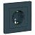 Розетка 1-м 16А С/У З/К со штор.в сборе с рамкой Изумруд AtlasDesign